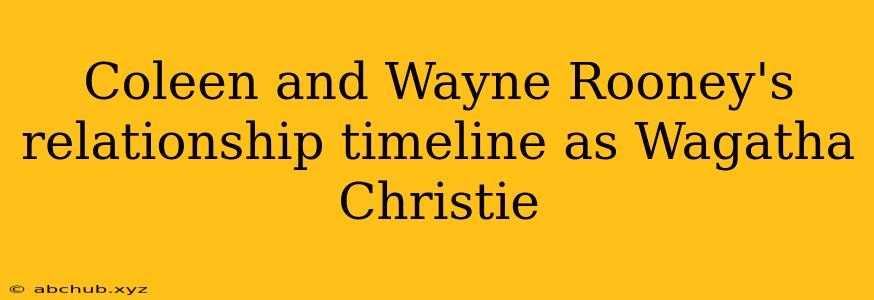 Coleen and Wayne Rooney's relationship timeline as Wagatha Christie 