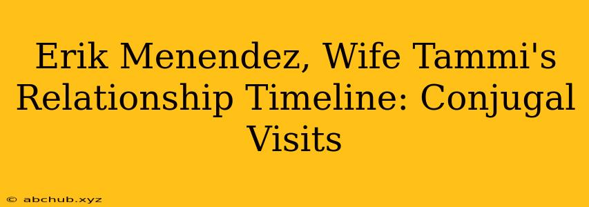 Erik Menendez, Wife Tammi's Relationship Timeline: Conjugal Visits 