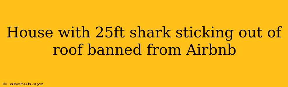 House with 25ft shark sticking out of roof banned from Airbnb