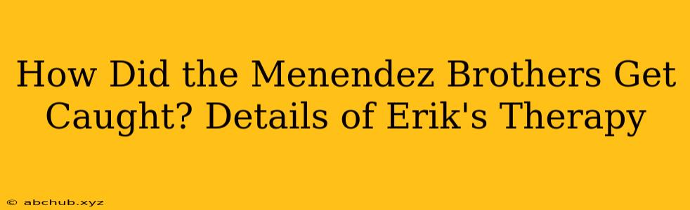 How Did the Menendez Brothers Get Caught? Details of Erik's Therapy 