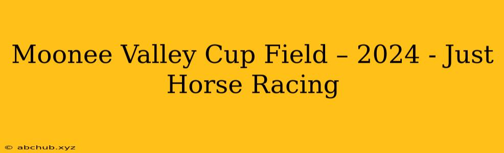 Moonee Valley Cup Field – 2024 - Just Horse Racing